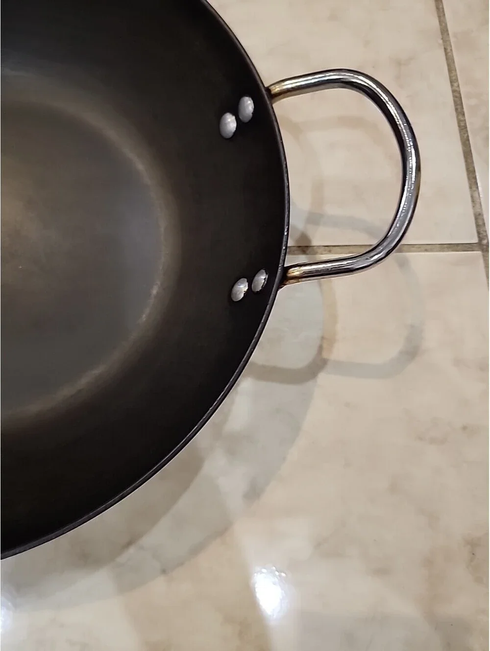 11.50Inch Carbon Steel Flat Bottom Wok SEASONED and Ready to Enjoy